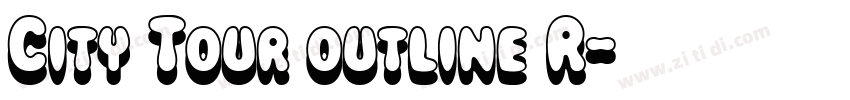City Tour outline R字体转换